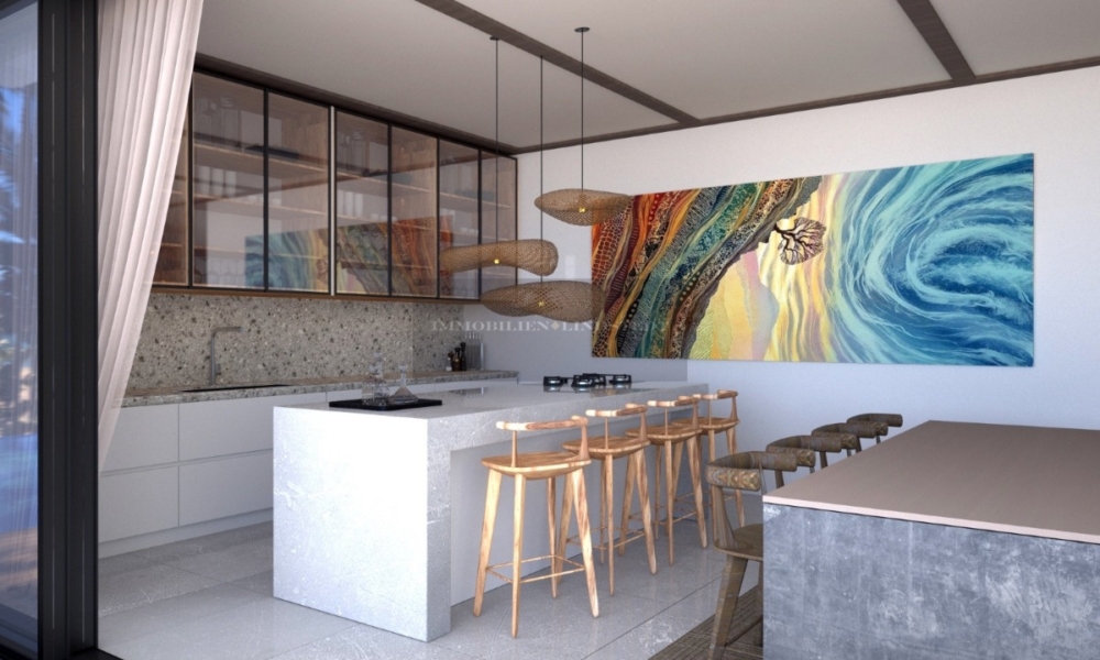 Open fitted kitchen
